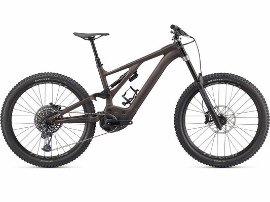 Specialized Turbo Kenevo Expert emtb full suspension satin doppio sand side view on Fly Rides