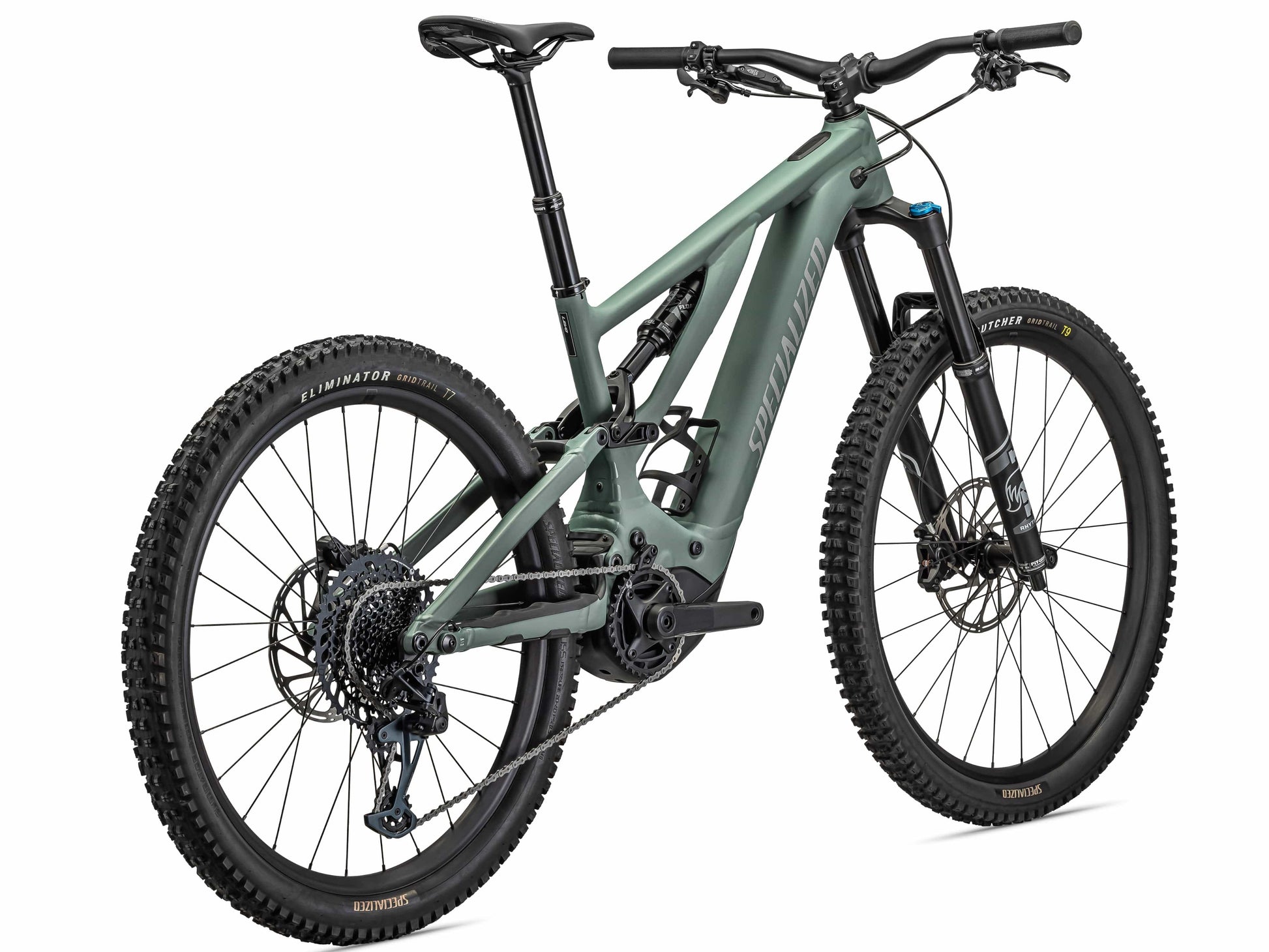Specialized Turbo Levo Comp Alloy emtb full suspension sage green side rear