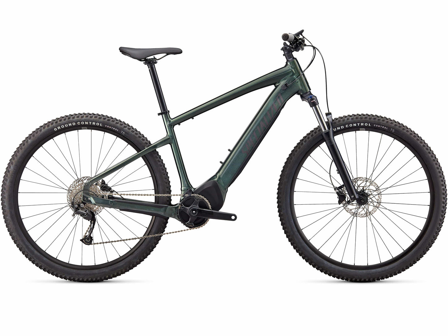 Specialized Turbo Tero 3.0 emtb hardtail oak green side view on Fly Rides