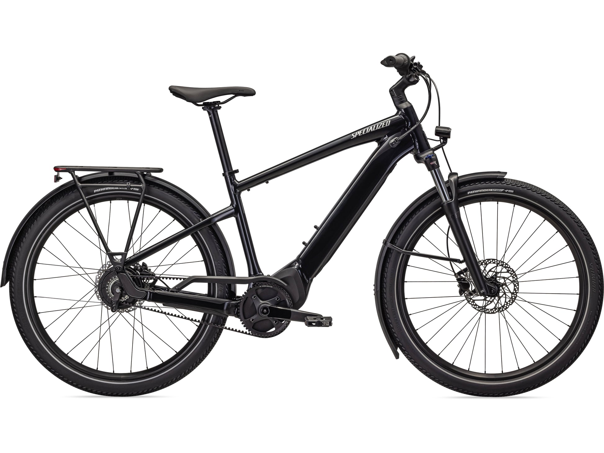 Specialized Turbo Vado 3.0 IGH eMTB hardtail Cast black Silver reflective side view on Fly Rides