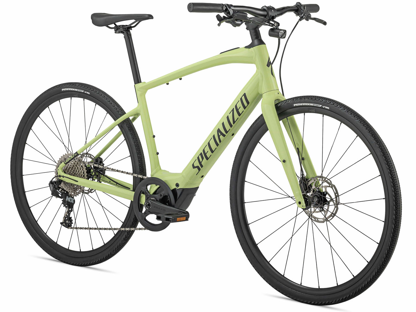 Specialized Turbo Vado SL 4.0 ebike limestone front side view on Fly Rides
