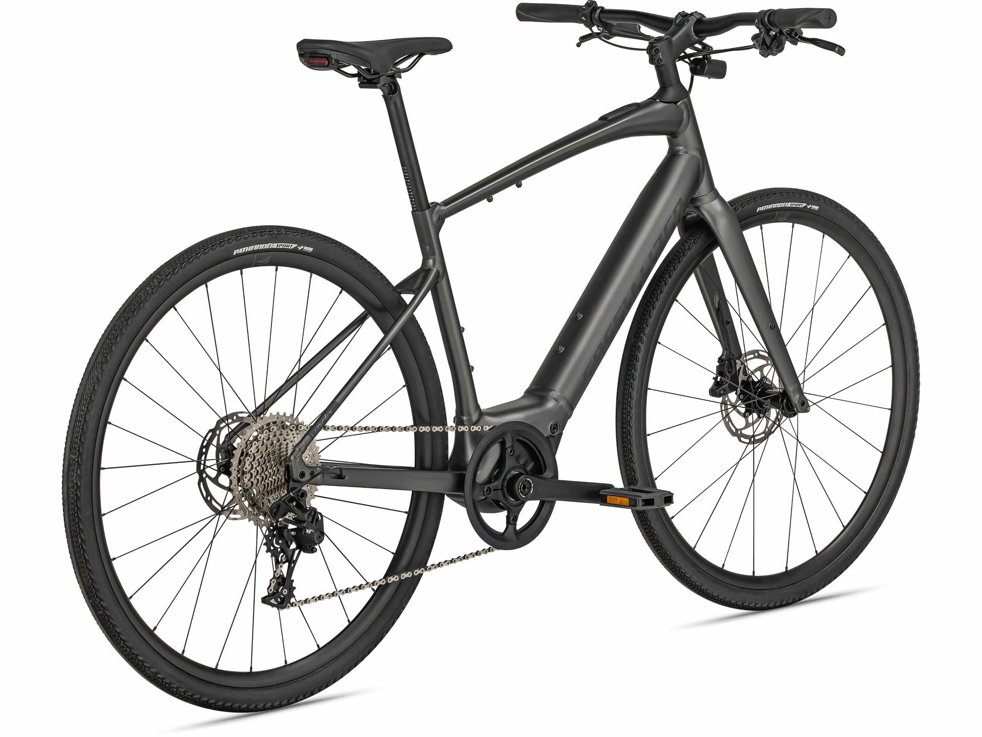 Specialized Turbo Vado SL 4.0 ebike smoke black back side view on Fly Rides