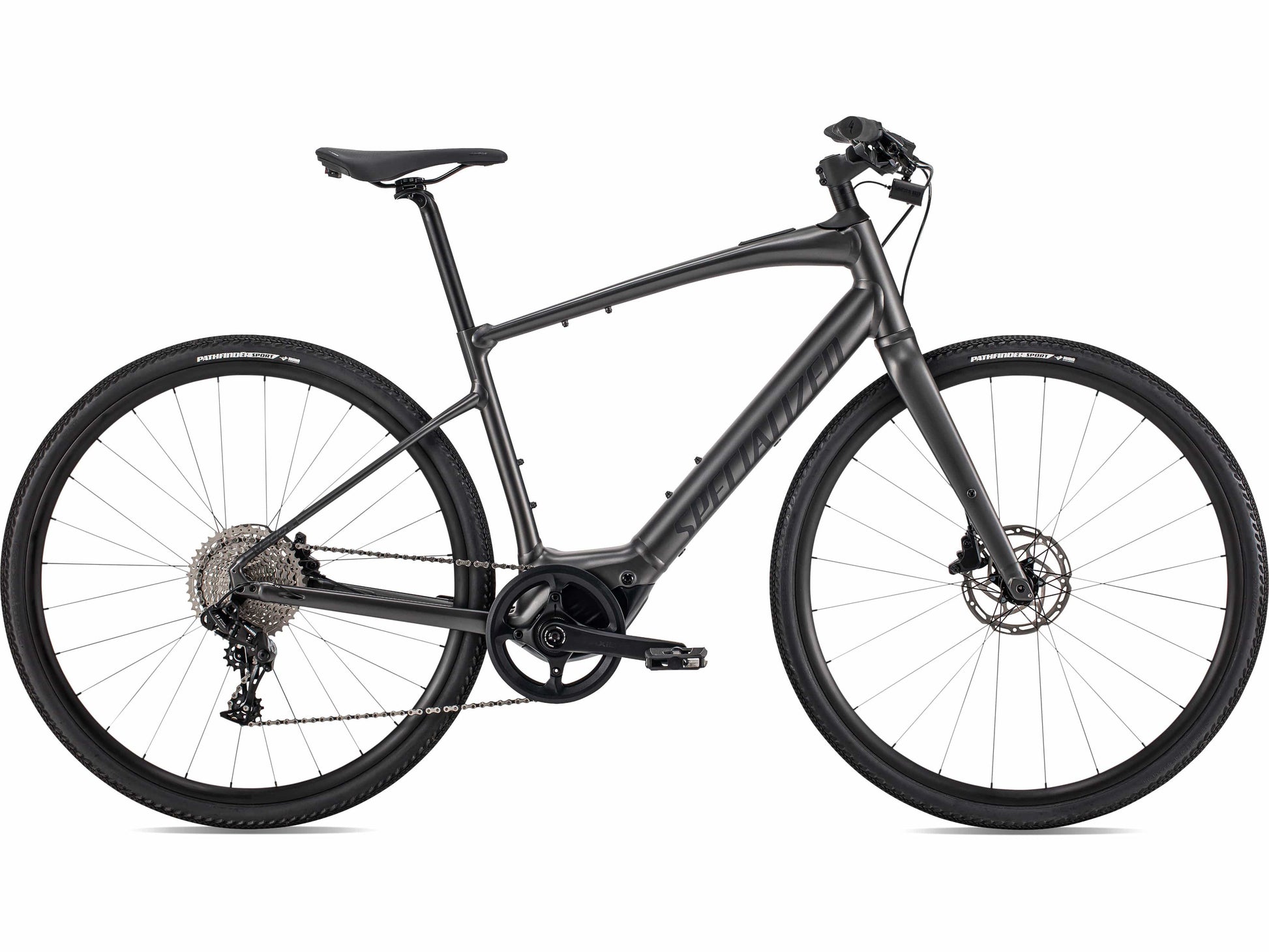 Specialized Turbo Vado SL 4.0 ebike smoke black side view on Fly Rides