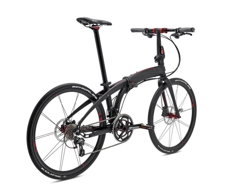 Tern Eclipse X22 folding bike satin black back side view on Fly Rides