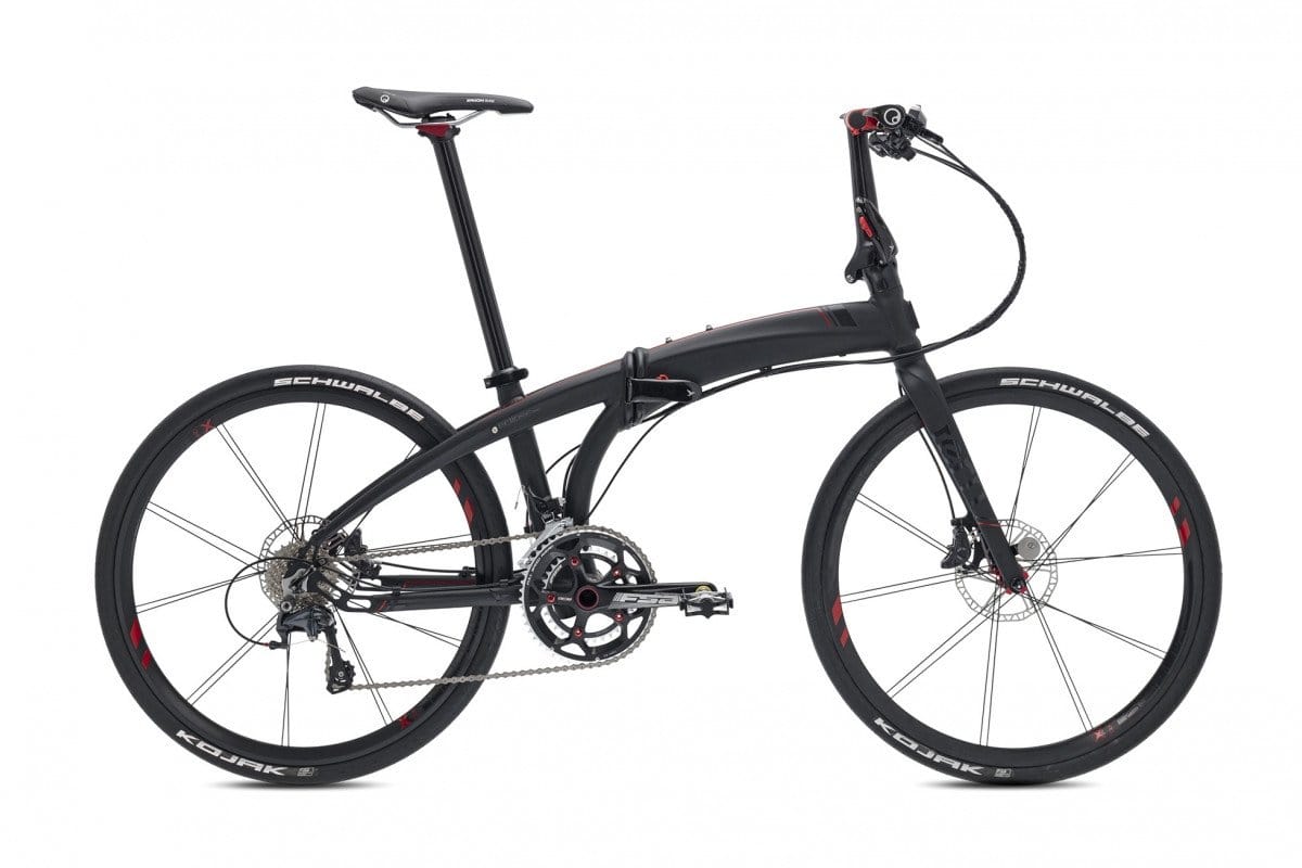 Tern Eclipse X22 folding bike satin black side view on Fly Rides