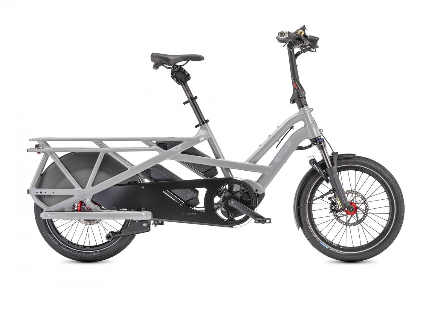 Tern GSD R14 electric bike forge gray side view on Fly Rides